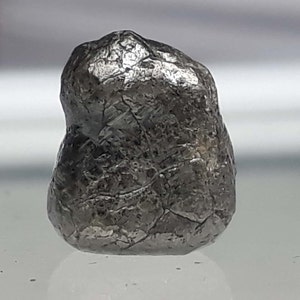 2.92 Carat Raw Rough Diamond: Light Grey Black Uncut Diamond