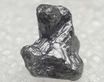 1.52 Ct, Black Raw Diamond, Loose Diamond, Natural Black Diamond, Rough Diamond, Black Fancy Diamond, Big Size Rough     7.00M×5.93M×6.14M