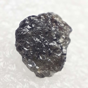 1.10 Ct Natural Black Rough Diamond: Uncut African Diamond