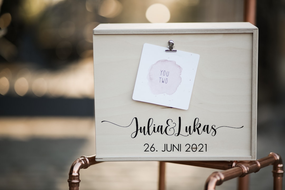 Die Erinnerungsbox zur Hochzeit als Hochzeitsgeschenk für Etsy.de