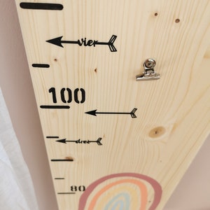 Höhenmess-Aufkleber Wand – Kinder Wachstumstabelle Abnehmbar, 201,5 Cm Messlatte Für Kinderzimmer & Kindergarten