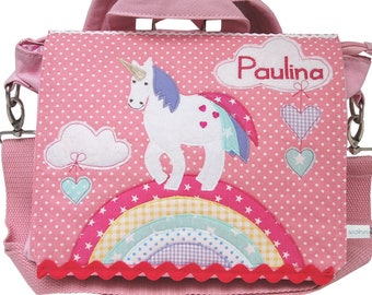 Kindergarten backpack- My little unicorn backpack, personalized, kindergarten bag, with name, kindergarten child, children's backpack