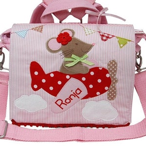 Kindergartenrucksack Guten Flug Mäuschen Weihnachtsgeschenk für Kinder, Rucksack Kindertasche Mausgruppe, Kindrgartenstart, Krippenstart Ohne Turnbeutel