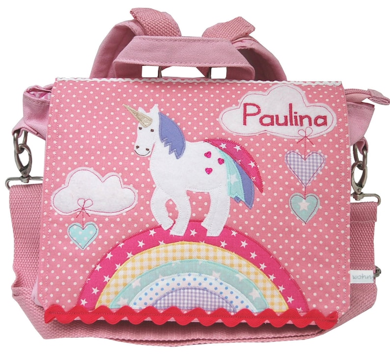 Zaino dell'asilo Il mio piccolo zaino unicorno, personalizzato, borsa dell'asilo, con nome, bambino dell'asilo, zaino per bambini Ohne Turnbeutel