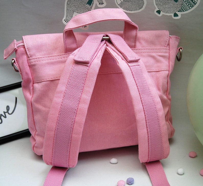 Kindergartenrucksack mit Namen Ahoi, Hase Rosa Rucksack für Kinder personalisiert Kindertasche Mädchenrucksack Hasenrucksack Ostern Bild 4