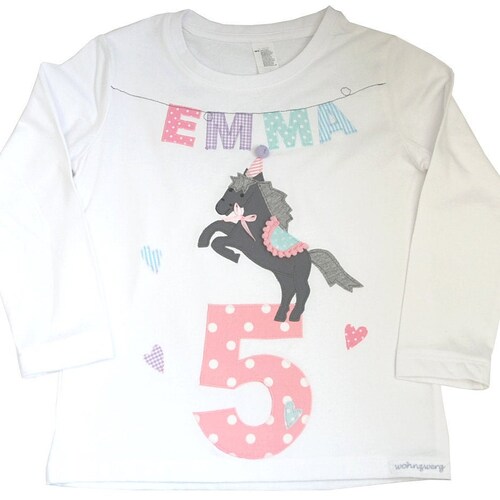 Birthday shirt - My little circus horse - with name, children's birthday, children's party, gift, girl's shirt, number