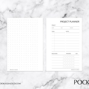 Pocket PRINTABLE Project Planner Insert