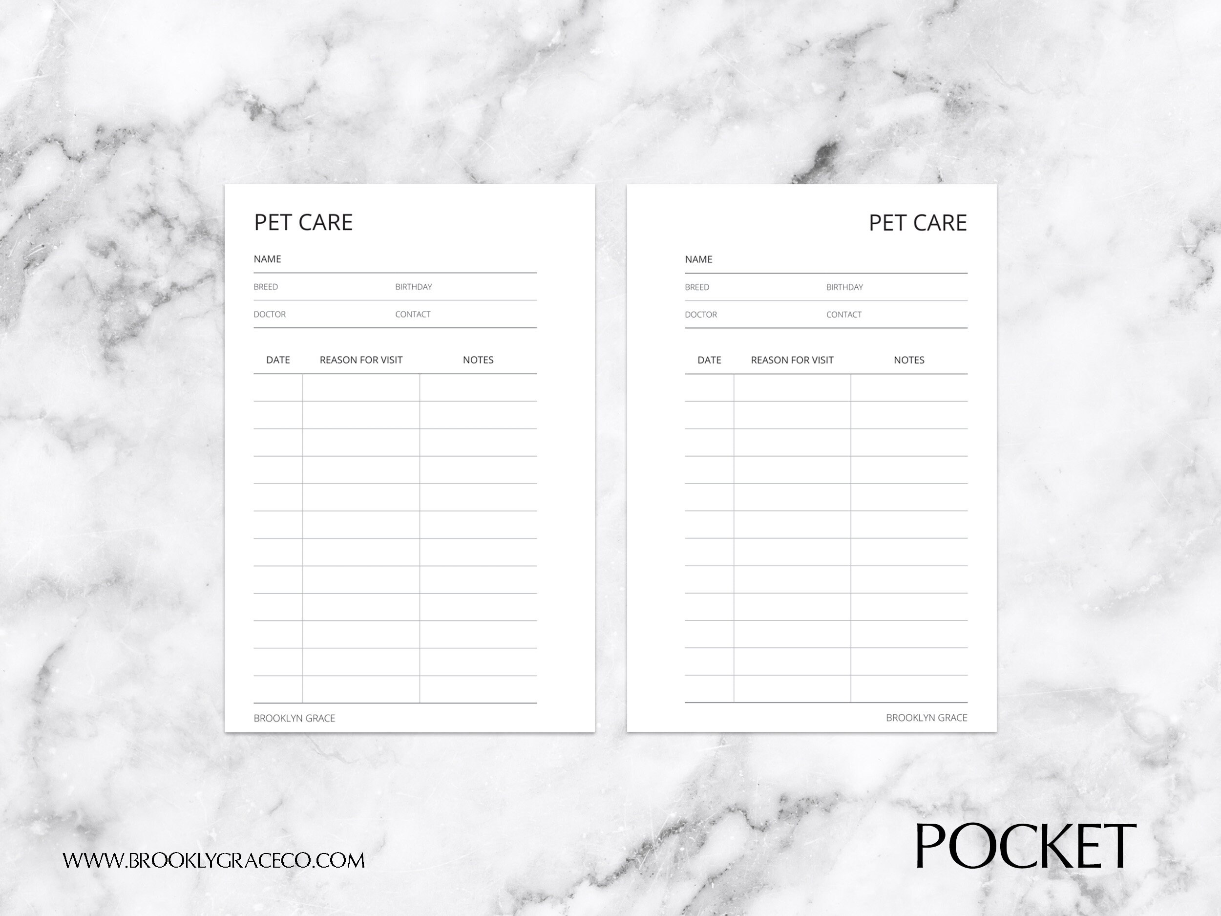 LPA Planner Inserts, Pet Planner for Cats