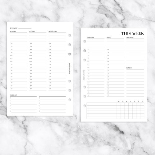 Half Letter PRINTABLE Order Tracker Planner Insert Etsy