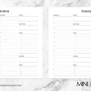Mini HP PRINTABLE Undated Daily Planner Insert (NEW)