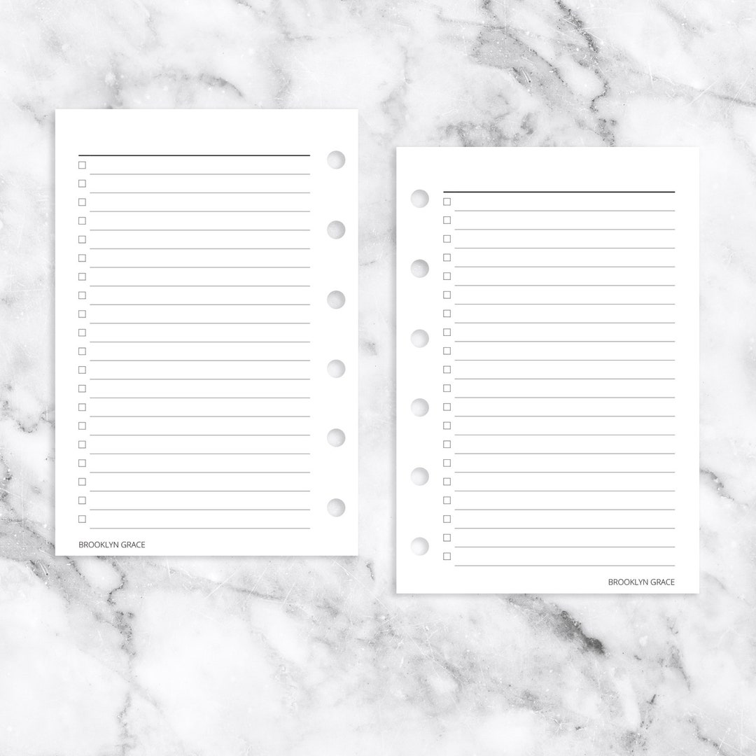 Pocket PRINTABLE to Do List Planner Insert - Etsy