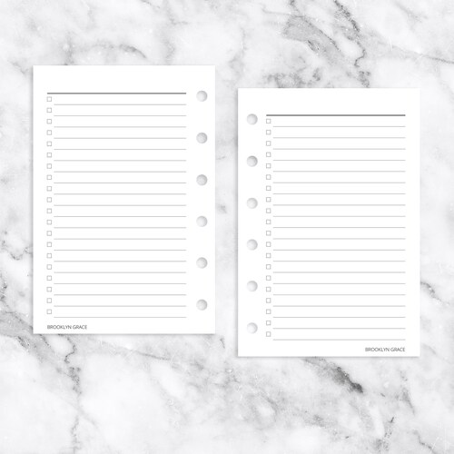 Pocket PRINTABLE to Do List Planner Insert - Etsy