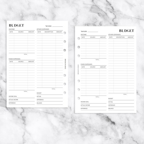 A5 Habit Tracker Printable Planner Inserts Planner Tracker - Etsy