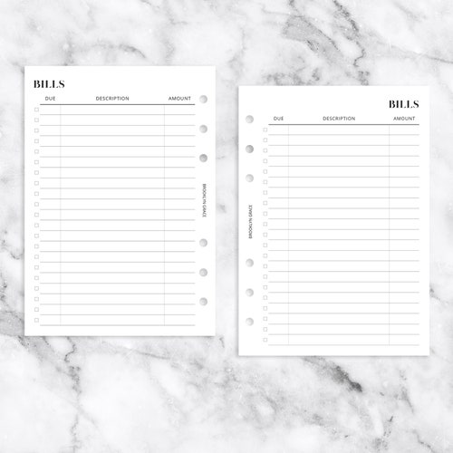A5 PRINTABLE Order Tracker Planner Insert NEW STYLE - Etsy