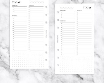 Personal PRINTABLE Undated Daily Planner Insert