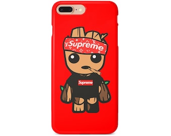 Iphone Xr Case Supreme Baby Groot Supreme Phone Case For Iphone Xs Max Xr 10 X 7 8 6 Plus Samsung S8 S9 S7 Edge