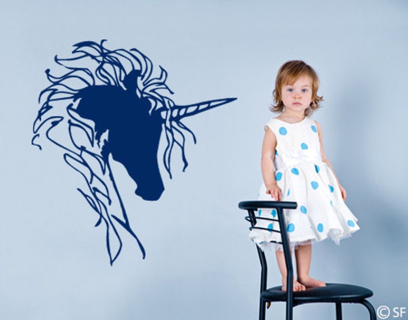 Wandtattoo Unicorn Einhorn Kinderzimmer uss323 Bild 3