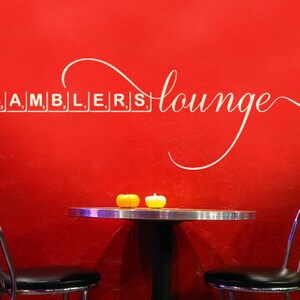Wandtattoo Gamblers Lounge uss355 Bild 1