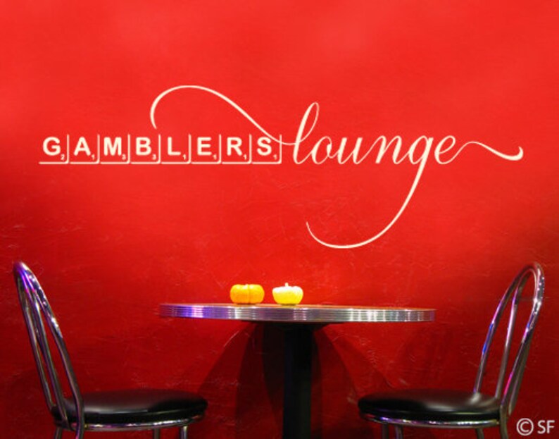 Wandtattoo Gamblers Lounge uss355 Bild 1