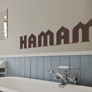 Wall decal hammam bathroom bathhouse Turkish bath bathhouse swimming pool seaside resort wall sticker wall decoration uss088 image 1