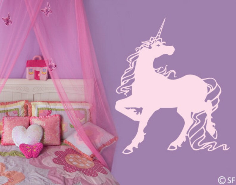 Wall decal unicorn unicorn children's room uss322 image 1