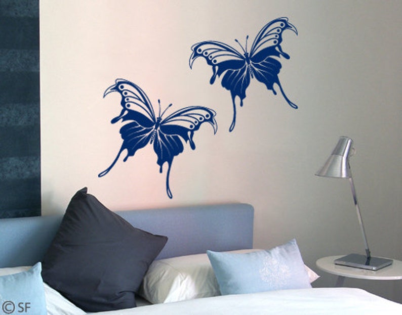 Wall decal Butterfly Twins uss004 image 2