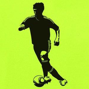 Wandtattoo Fußball Dribbler Fußballspieler  Fussballer Wandsticker Wandaufkleber Fußball Kinderzimmer Stadion Jugendzimmer Wanddeko uss087