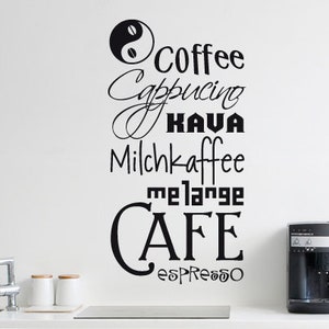 Wall decal Coffee Medley uss158 image 1