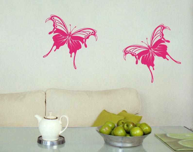 Wall decal Butterfly Twins uss004 image 1
