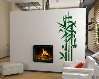 Wall sticker bamboo garden plant wall sticker living room wall sticker bedroom wall decoration hallway bamboo bush