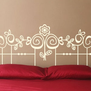 Wandtattoo Bettschmuck Schlafzimmer Bett uss220 Bild 2