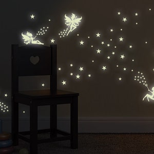 Wall tattoo light sticker tooth fairy light stars glow-in-the-dark light sticker night sky children's room baby room bsm062