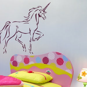 Wandtattoo Kirin Einhorn Unicorn Kinder uss321 Bild 1