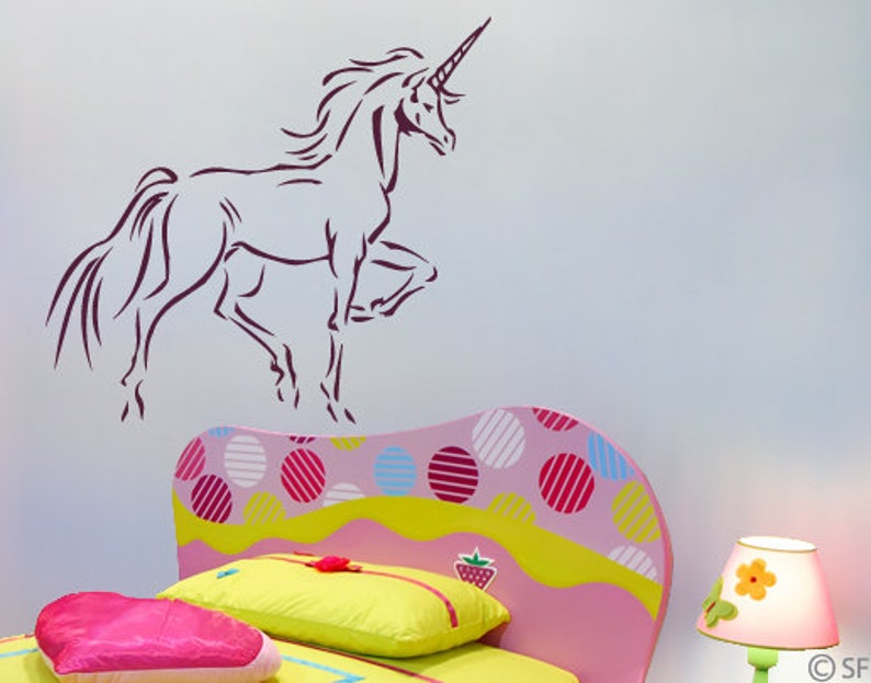 Wandtattoo Kirin Einhorn Unicorn Kinder uss321 Bild 1