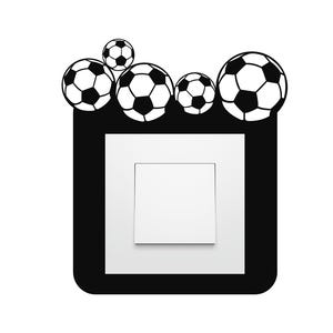 Stopcontactsticker voetballen muursticker kinderkamer voetbal lichtschakelaar sticker sticker muurstopcontact sticker muursticker kinderen (iwo007)