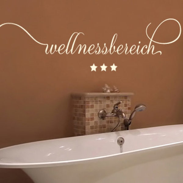 Wandtattoo Wellnessbereich Badezimmer Wandaufkleber Wanddeko Bad Wellness (uss093)