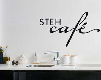 Wall decal standing café (wal017)