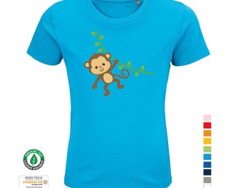 Kinder T-shirt aap gemaakt van 100% biologisch katoen | Kindershirt | T-Shirt Peuters | Kinderen| T-Shirt