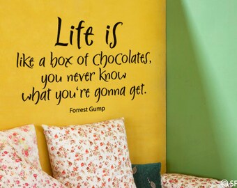 Wall decal Box of Chocolates (uss489)