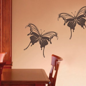 Wall decal Butterfly Twins uss004 image 3