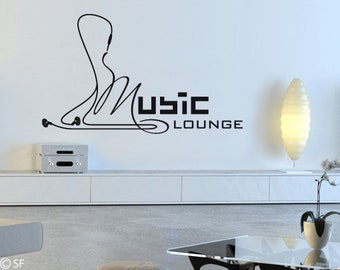 Wandtattoo Music Lounge (uss134)