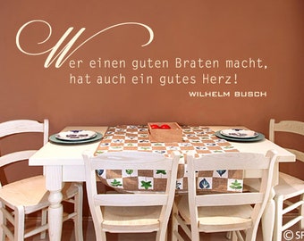 Wandtattoo Wilhelm Busch Wandaufkleber Sprüche Wohnzimmer Schlafzimmer Wanddekoration Spruch Flur Wandsticker uss486