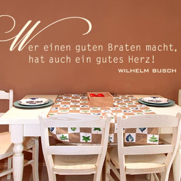 Wandtattoo Wilhelm Busch Wandaufkleber Sprüche Wohnzimmer Schlafzimmer Wanddekoration Spruch Flur Wandsticker uss486