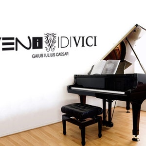Muursticker Veni Vidi Vici 3 quotes (uss558)