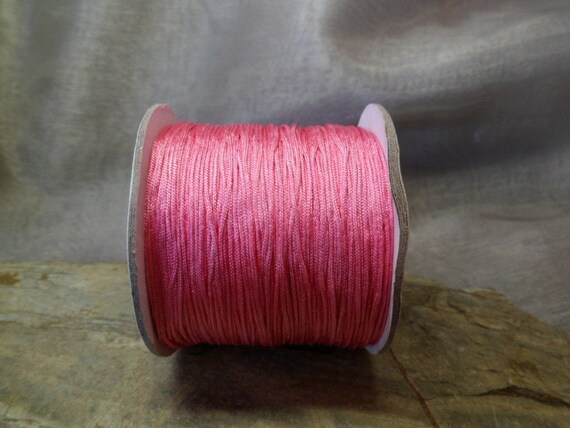 Rose de ruban de satin, satin, de cordon de 0,5 mm tressé, 120 m, 35 5f5462 Rose de ruban de satin, satin, de cordon de 0,5 mm tressé, 120 m, 35 5f5462