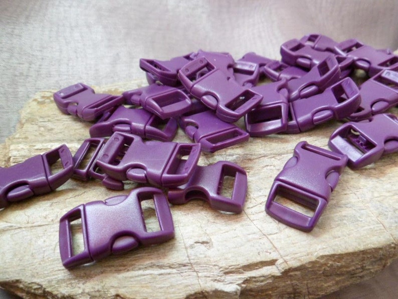 Click closure 11 mm, 4 or 10 plug-in caps, in purple image 2