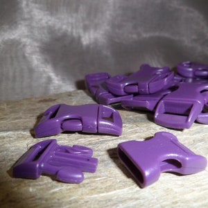 Click closure 11 mm, 4 or 10 plug-in caps, in purple image 3