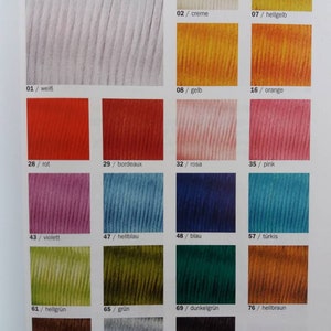 Nastro in raso con cordoncino intrecciato, 2 mm in 21 colori, 10 m