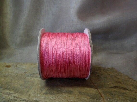 Rose de ruban de satin, satin, de cordon de 0,5 mm tressé, 120 m, 35 5f5462 Rose de ruban de satin, satin, de cordon de 0,5 mm tressé, 120 m, 35 5f5462