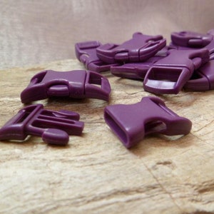 Click closure 11 mm, 4 or 10 plug-in caps, in purple image 4